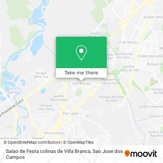 Salao de Festa colinas de Villa Branca map