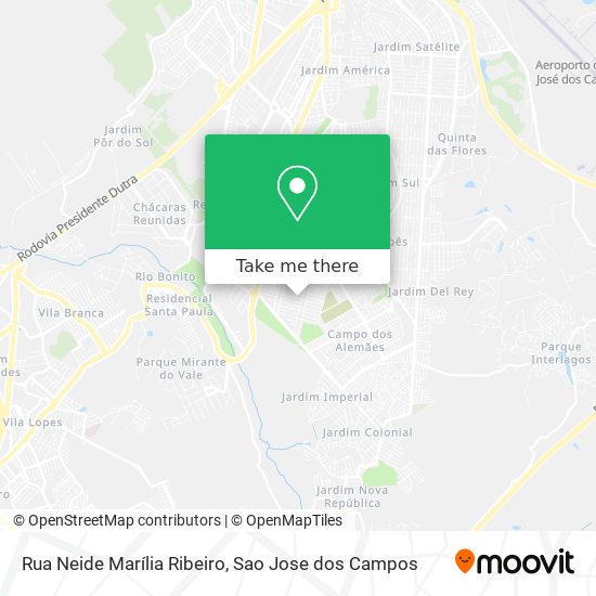 Mapa Rua Neide Marília Ribeiro