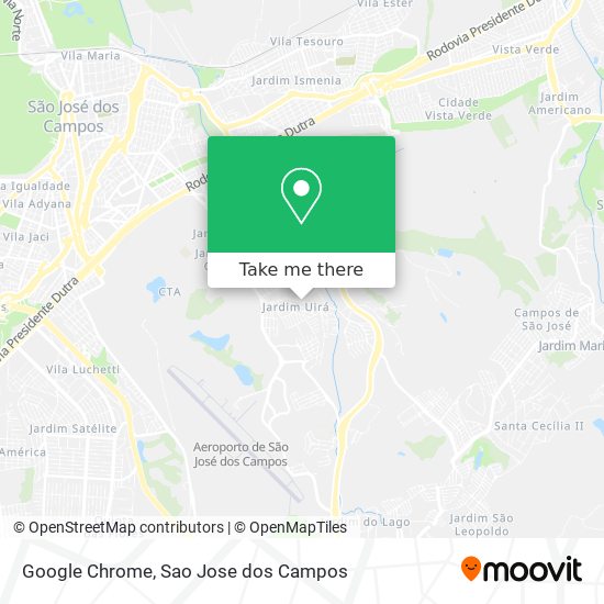 Google Chrome map