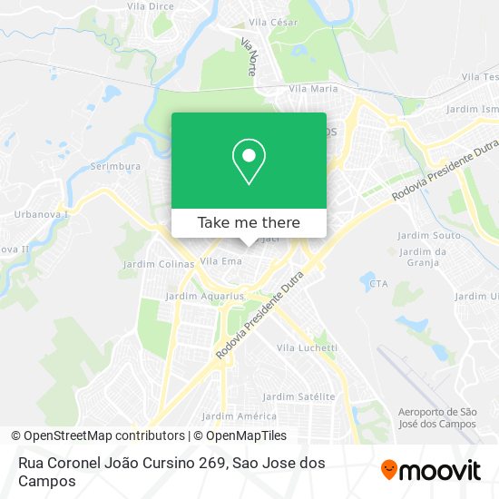 Mapa Rua Coronel João Cursino 269