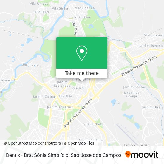 Dentix - Dra. Sônia Simplício map