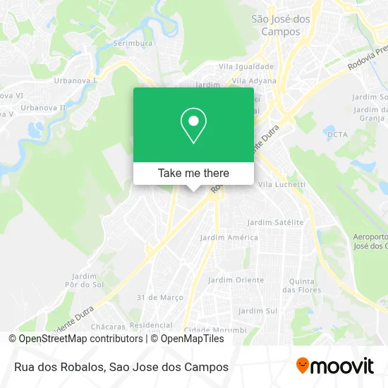 Rua dos Robalos map