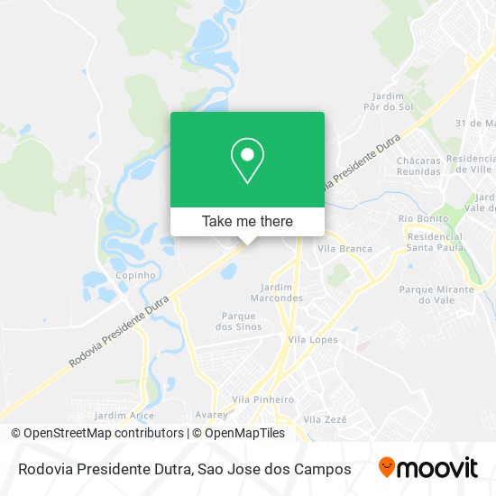 Rodovia Presidente Dutra map