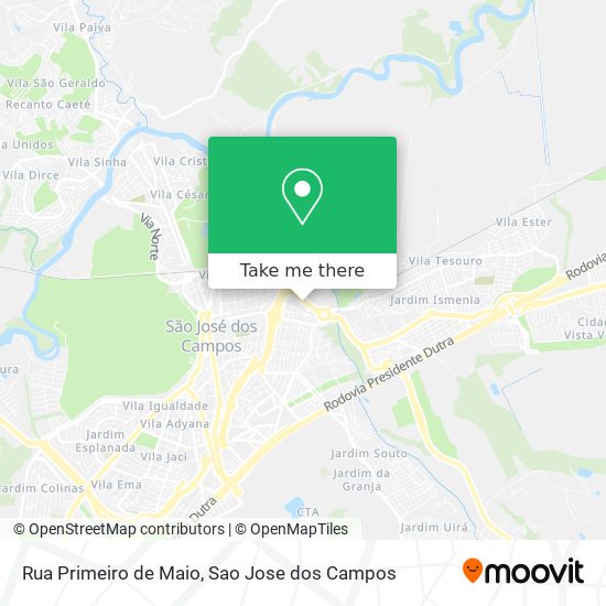 Rua Primeiro de Maio map