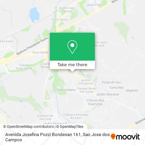 Mapa Avenida Josefina Pozzi Bondesan 161