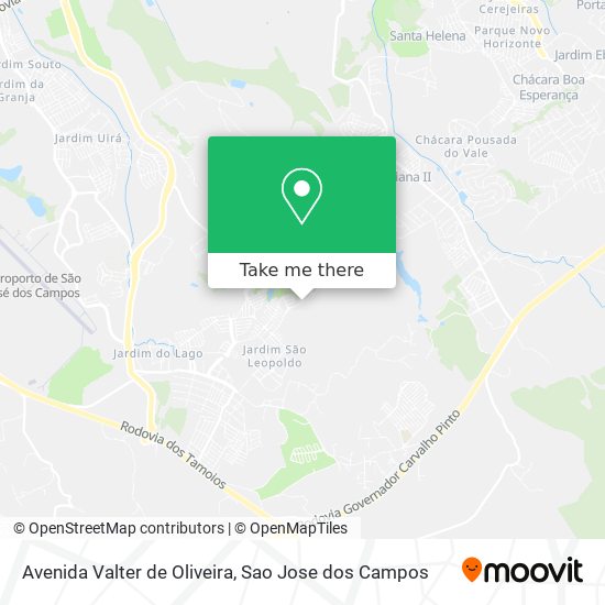 Avenida Valter de Oliveira map