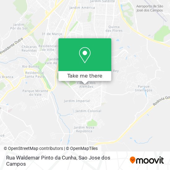 Rua Waldemar Pinto da Cunha map