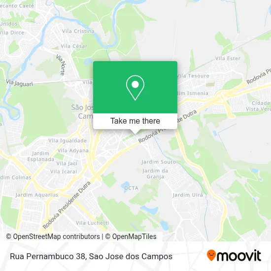 Rua Pernambuco 38 map
