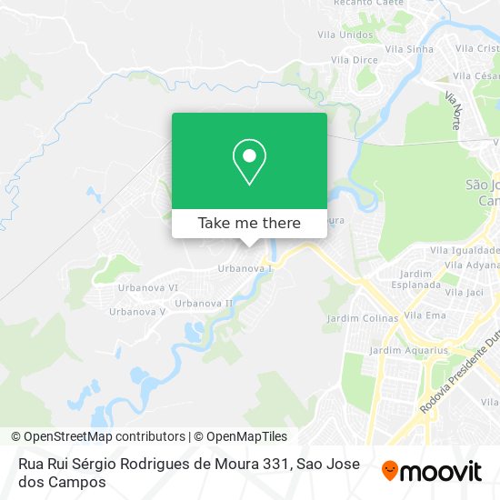 Rua Rui Sérgio Rodrigues de Moura 331 map