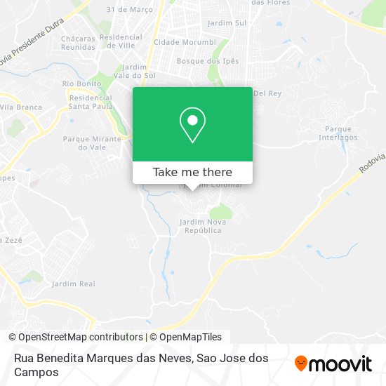 Rua Benedita Marques das Neves map