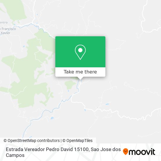 Mapa Estrada Vereador Pedro David 15100