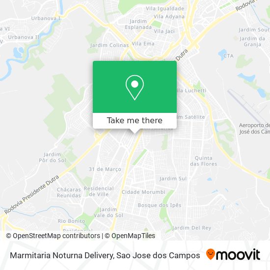 Marmitaria Noturna Delivery map