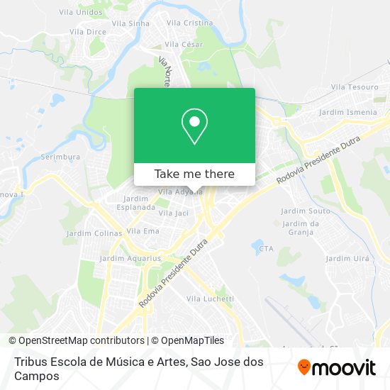 Mapa Tribus Escola de Música e Artes