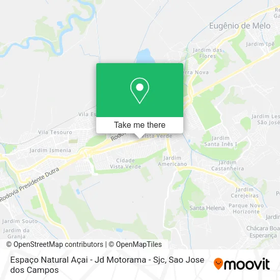 Espaço Natural Açai - Jd Motorama - Sjc map