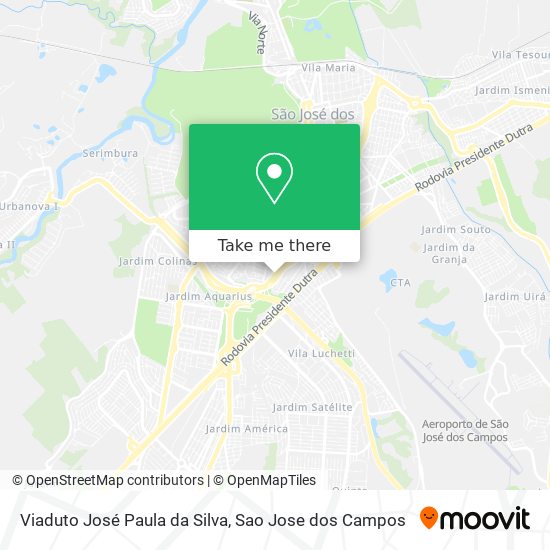 Viaduto José Paula da Silva map