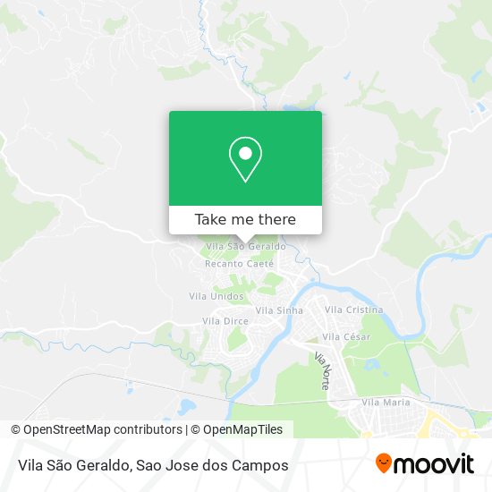 Mapa Vila São Geraldo