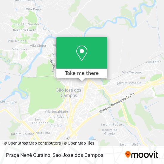 Mapa Praça Nenê Cursino