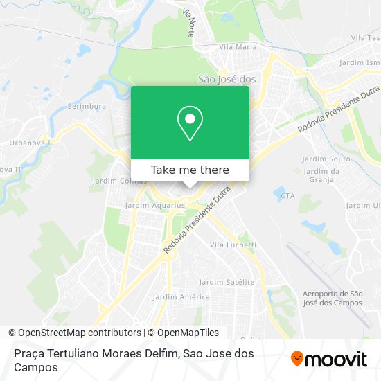 Mapa Praça Tertuliano Moraes Delfim