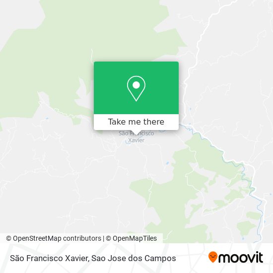 São Francisco Xavier map