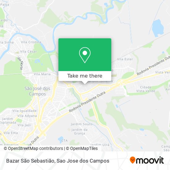 Mapa Bazar São Sebastião