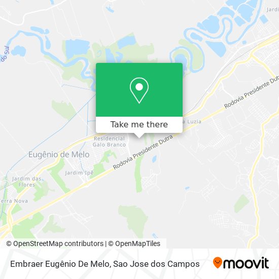 Embraer Eugênio De Melo map