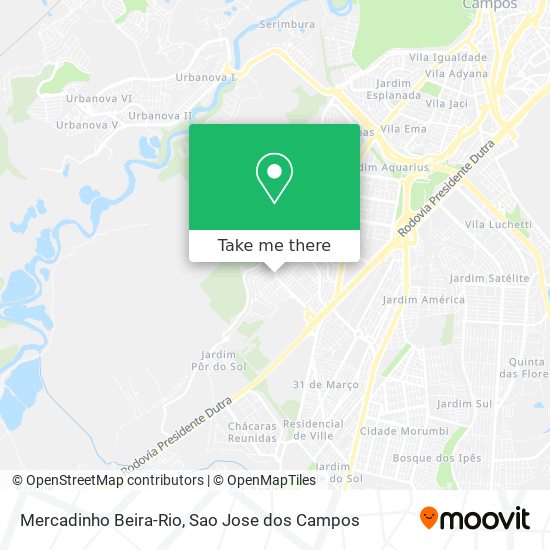 Mercadinho Beira-Rio map