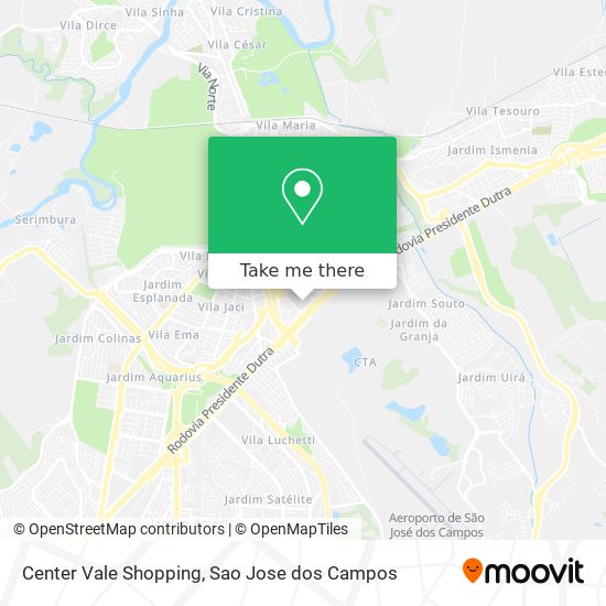 Center Vale Shopping map