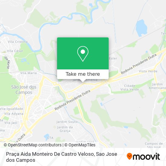 Mapa Praça Aida Monteiro De Castro Veloso