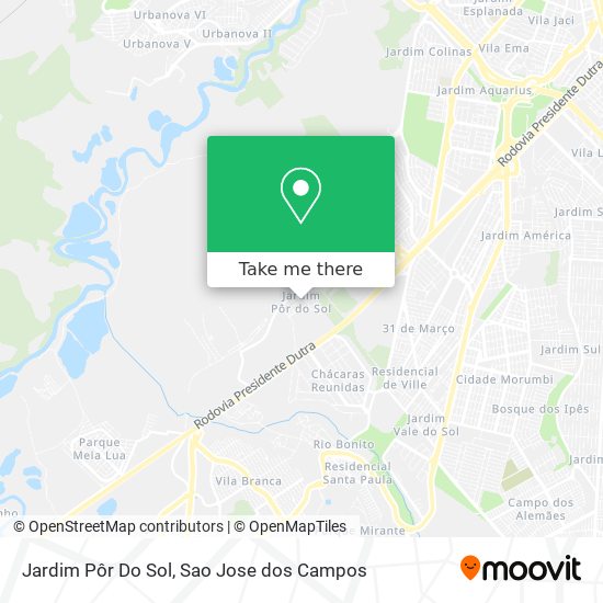 Jardim Pôr Do Sol map