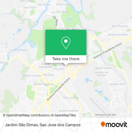 Jardim São Dimas map