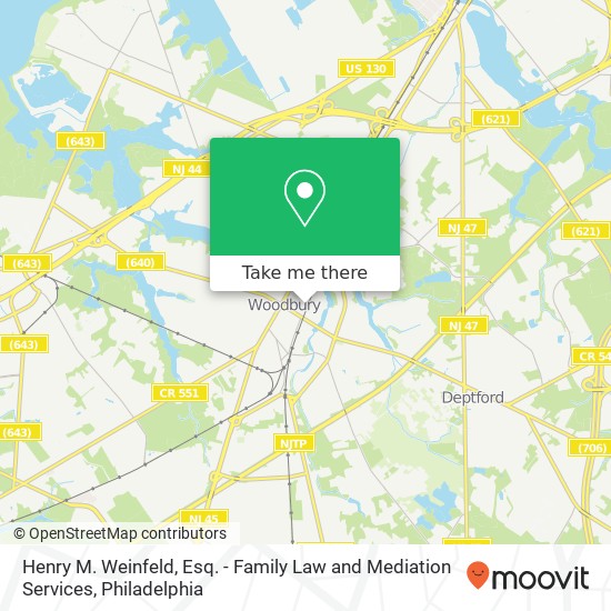 Henry M. Weinfeld, Esq. - Family Law and Mediation Services map