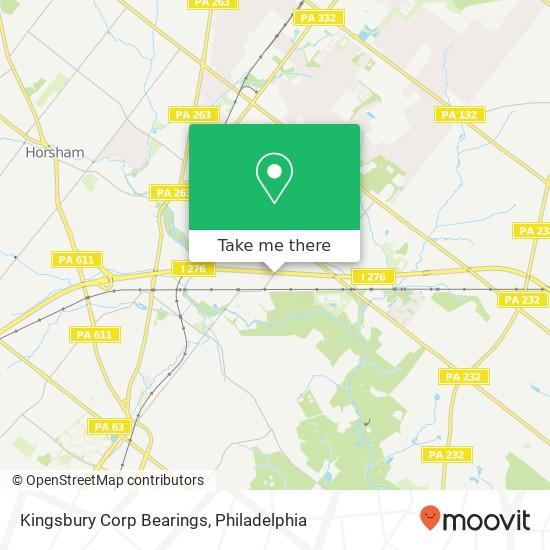 Mapa de Kingsbury Corp Bearings