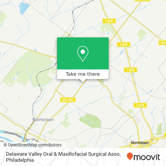 Mapa de Delaware Valley Oral & Maxillofacial Surgical Asso