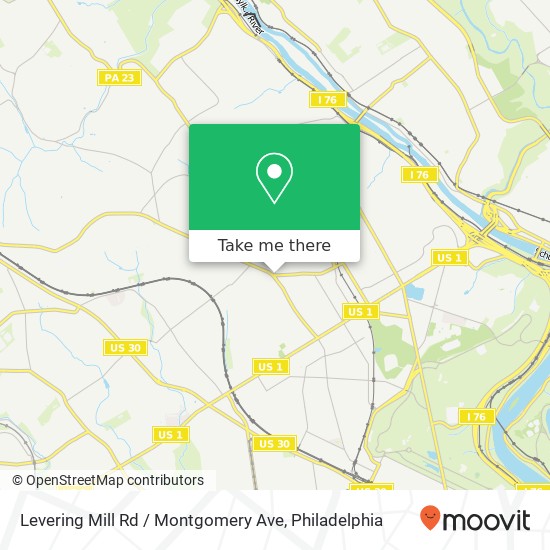 Mapa de Levering Mill Rd / Montgomery Ave