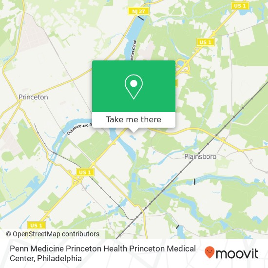 Penn Medicine Princeton Health Princeton Medical Center map
