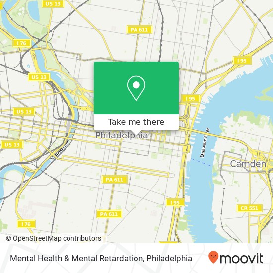 Mental Health & Mental Retardation map