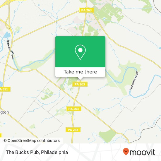 The Bucks Pub map