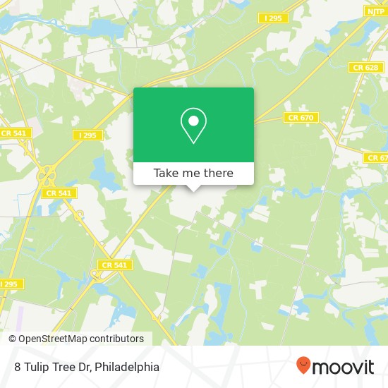 Mapa de 8 Tulip Tree Dr