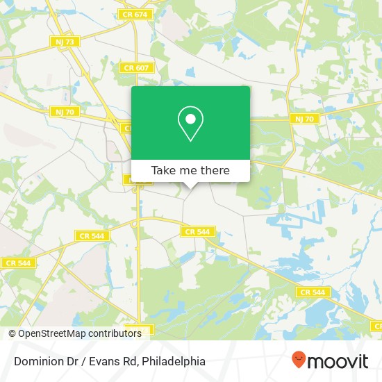 Dominion Dr / Evans Rd map