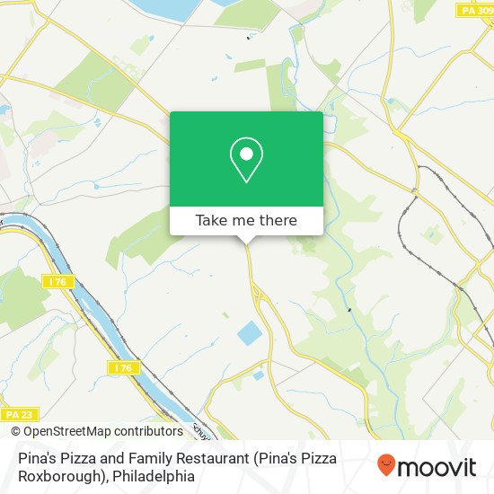 Pina's Pizza and Family Restaurant (Pina's Pizza Roxborough) map