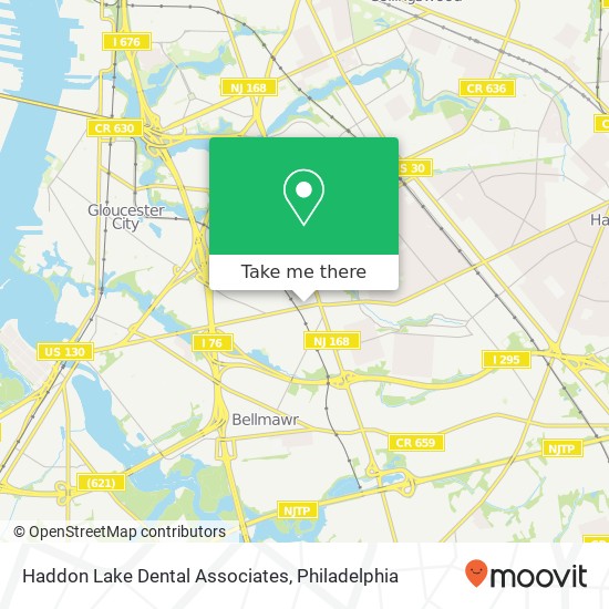 Haddon Lake Dental Associates map