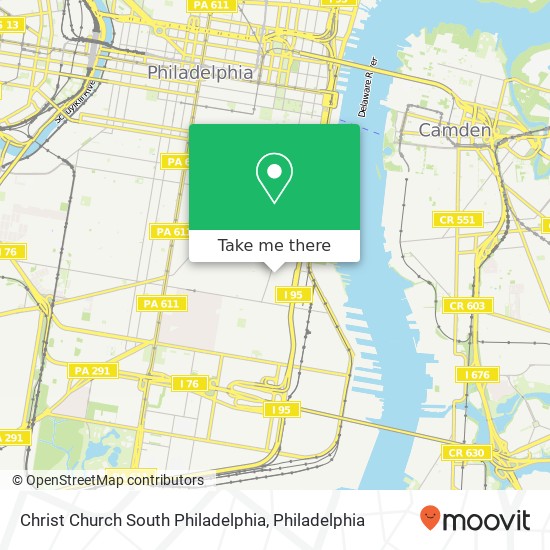 Christ Church South Philadelphia map