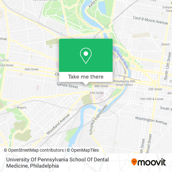 Mapa de University Of Pennsylvania School Of Dental Medicine