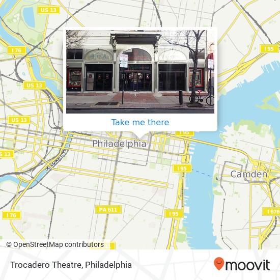 Trocadero Theatre map
