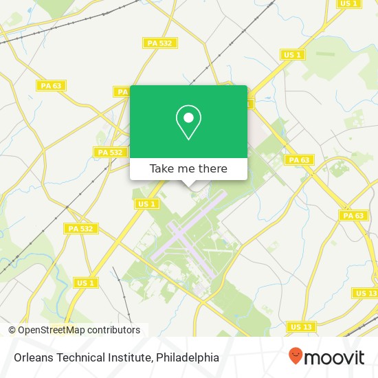 Mapa de Orleans Technical Institute