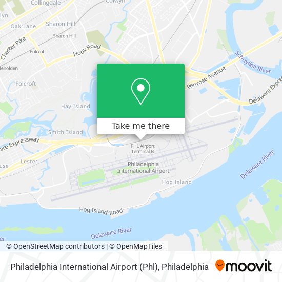 Philadelphia International Airport (Phl) map