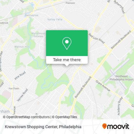 Mapa de Krewstown Shopping Center