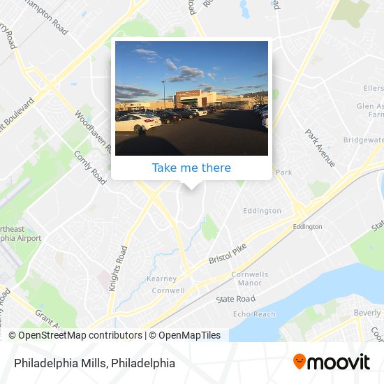 Mapa de Philadelphia Mills