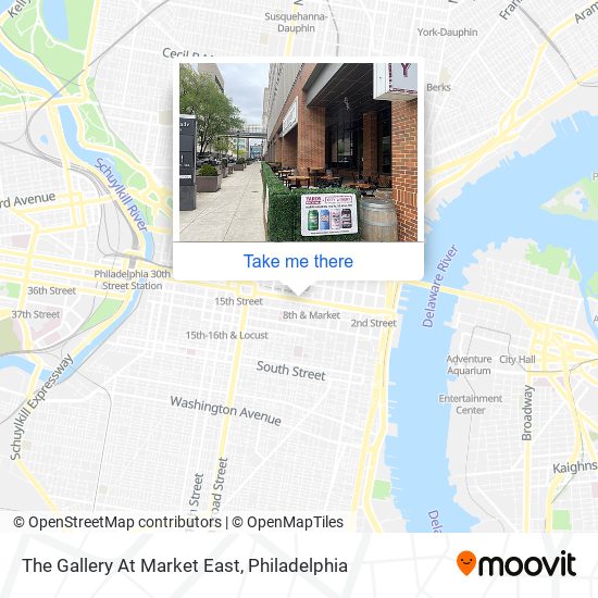 The Gallery At Market East map