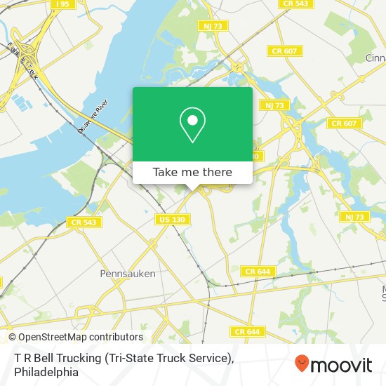 T R Bell Trucking (Tri-State Truck Service) map